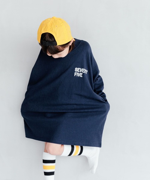 LOWRYS FARM（ローリーズファーム）の「ＵＳＡプリントワンピースロングスリーブ　964036（シャツ/ブラウス・キッズ・アイボリー/グリーン/グレー/ネイビー・110cm/120cm/130cm/140cm/150cm）」の17枚目の写真