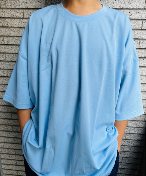 ONE DAY KMC (ワンデイケーエムシー)の「K-pro / DRY半袖BIG Tシャツ(Tシャツ/カットソー・メンズ・サックスブルー/ネイビー/ブラック/ホワイト/ロイヤルブルー・X3(6L~7L))」の4枚目の写真