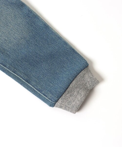 BREEZE（ブリーズ）の「デニムニットツイル リブ付クライミングパンツ（デニムパンツ・キッズ・ネイビー/ブルー・110/90/140/100/120/80/130）」の5枚目の写真