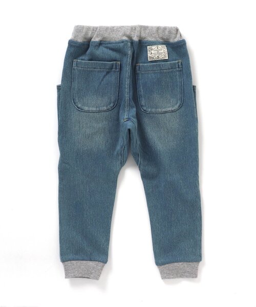 BREEZE（ブリーズ）の「デニムニットツイル リブ付クライミングパンツ（デニムパンツ・キッズ・ネイビー/ブルー・110/90/140/100/120/80/130）」の10枚目の写真