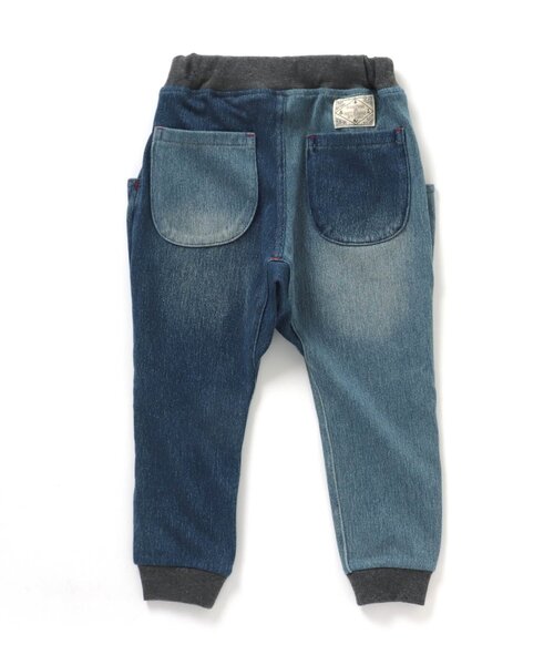 BREEZE（ブリーズ）の「デニムニットツイル リブ付クライミングパンツ（デニムパンツ・キッズ・ネイビー/ブルー・110/90/140/100/120/80/130）」の11枚目の写真