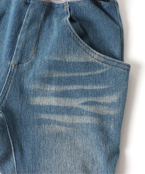 BREEZE（ブリーズ）の「デニムニットツイル リブ付クライミングパンツ（デニムパンツ・キッズ・ネイビー/ブルー・110/90/140/100/120/80/130）」の16枚目の写真