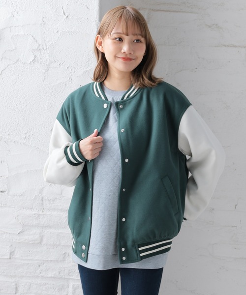 Honeys（ハニーズ）の「スタジャン（スタジャン・レディース・杢グレー/グリーン/ブラック/ネイビー・L/S/M/LL）」の12枚目の写真