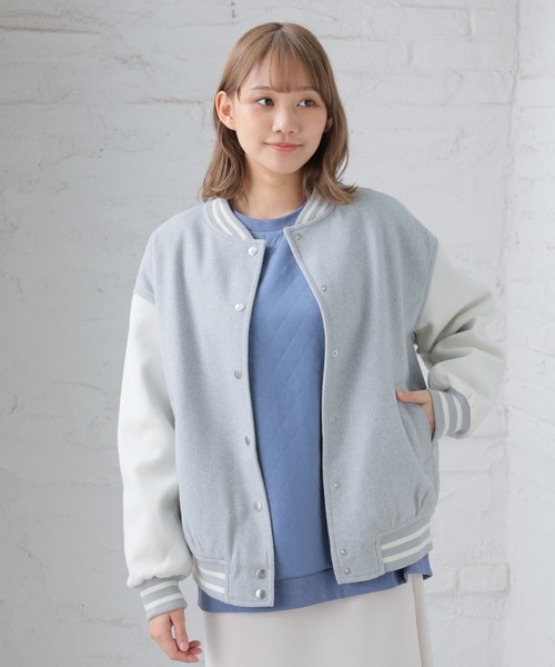 Honeys（ハニーズ）の「スタジャン（スタジャン・レディース・杢グレー/グリーン/ブラック/ネイビー・L/S/M/LL）」の14枚目の写真