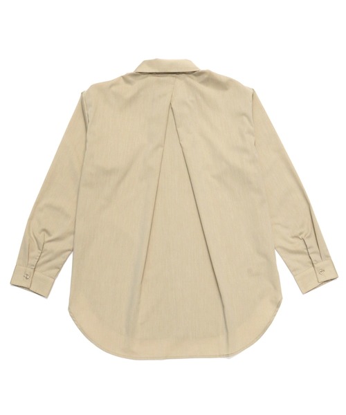 TOKYO SHIRTS（トウキョウシャツ）の「形態安定ノーアイロン  ワイドカラー 長袖オーバーシャツ（シャツ/ブラウス・レディース・ワインレッド/ネイビー/カーキオリーブ/ベージュ・M/L/LL）」の15枚目の写真