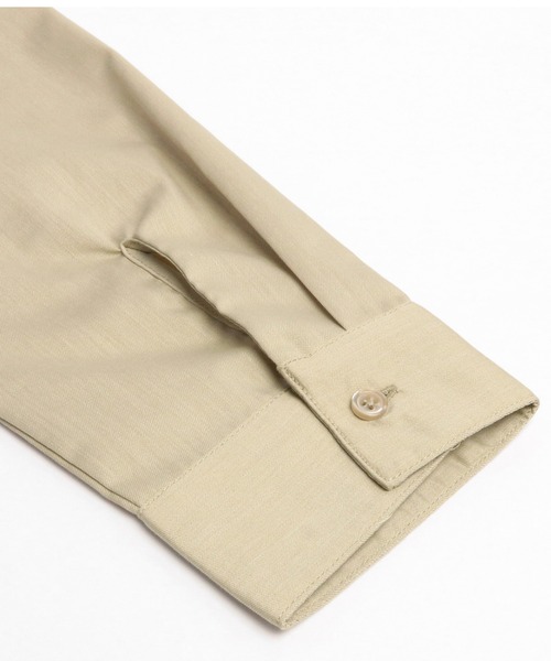 TOKYO SHIRTS（トウキョウシャツ）の「形態安定ノーアイロン  ワイドカラー 長袖オーバーシャツ（シャツ/ブラウス・レディース・ワインレッド/ネイビー/カーキオリーブ/ベージュ・M/L/LL）」の16枚目の写真