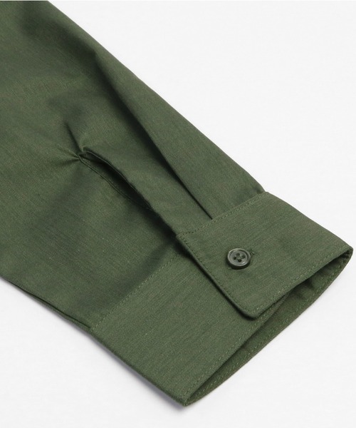 TOKYO SHIRTS（トウキョウシャツ）の「形態安定ノーアイロン  ワイドカラー 長袖オーバーシャツ（シャツ/ブラウス・レディース・ワインレッド/ネイビー/カーキオリーブ/ベージュ・M/L/LL）」の21枚目の写真