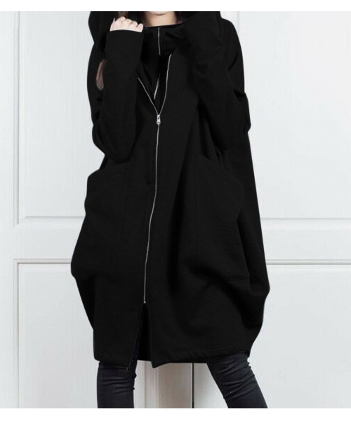 LAUTRE COTE(ロウトレコウト)の「ダブルジップロングパーカー(パーカー・レディース・ブラック/カーキ/グレー・XX-LARGE/X-LARGE/LARGE/MEDIUM)」の12枚目の写真
