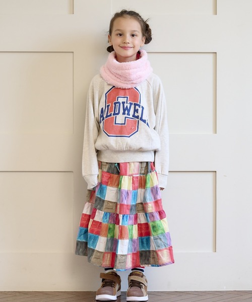 スウェード裏毛ラグランカレッジトレーナー（80～150cm）