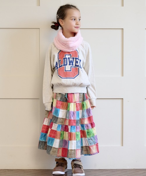 スウェード裏毛ラグランカレッジトレーナー（80～150cm）