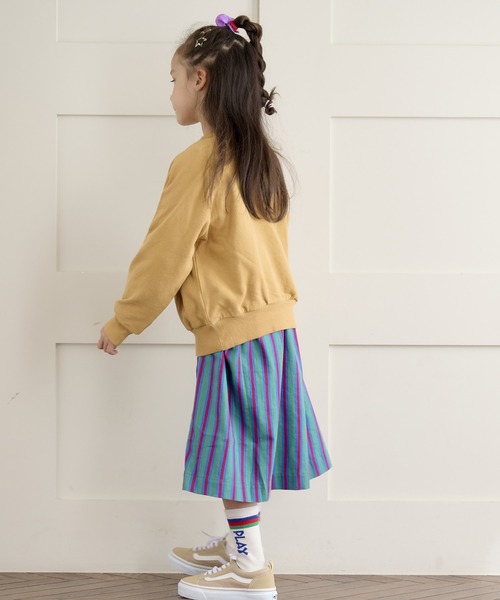 スウェード裏毛ラグランカレッジトレーナー（80～150cm）