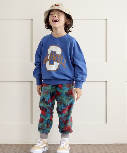 スウェード裏毛ラグランカレッジトレーナー（80～150cm）