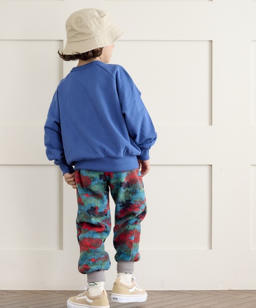 スウェード裏毛ラグランカレッジトレーナー（80～150cm）