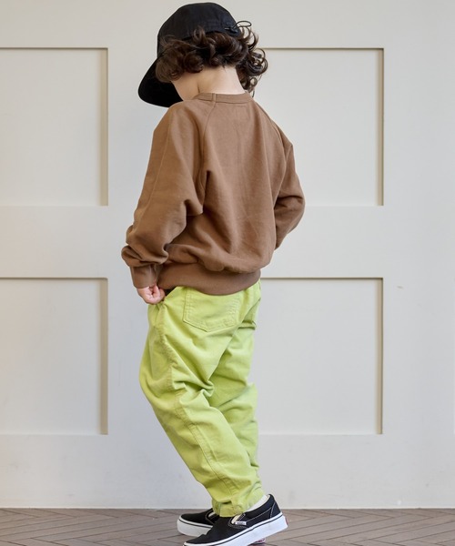 Life Support Products(ライフサポートプロダクツ)の「スウェード裏毛ラグランカレッジトレーナー(80~150cm)(スウェット・キッズ・オフホワイト/ブルー/キャメル/ブラウン/オレンジ/チャコール・80/90/95/100/110/120/130/140/150)」の7枚目の写真