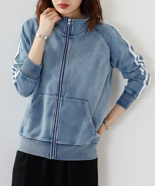 EVOLUTION(エボリューション)の「EVOLUTION ライン入りトラックジャケット(ブルゾン・メンズ・サックスブルー/ブルー・M/XL/L)」の2枚目の写真