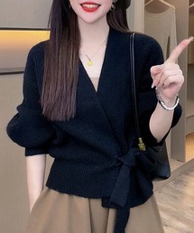 カシュクールセーター