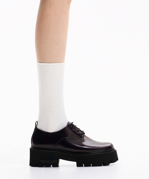 CHARLES & KEITH(チャールズ & キース)の「イモージェン チャンキーオックスフォード(ドレスシューズ・レディース・バーガンディー/ブラック系その他7・23cm/25cm/23.5cm/22.5cm/24.5cm)」の13枚目の写真