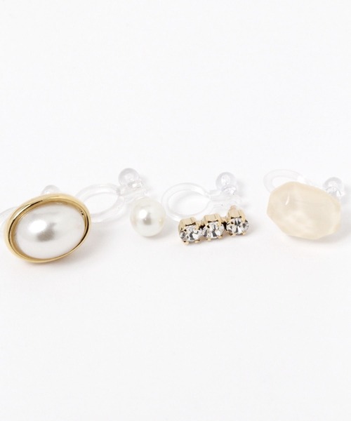 GLOBAL WORK(グローバルワーク)の「7SETイヤリング/983090(イヤリング・レディース・ゴールド系その他/グリーン/イエロー系その他3/ホワイト/ホワイト系その他2・FREE)」の6枚目の写真