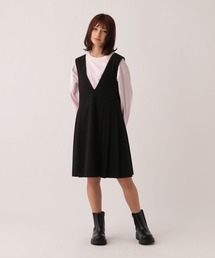 GLOBAL WORK（グローバルワーク）の「Vネックジャンスカ/AND YUA ANY/978078（ワンピース・キッズ）」