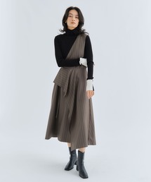 新品ujoh / ウジョー　シングルベルトウールスカート UJOH（ウジョー）の「Ujoh ウジョー シングルベルト WOOL
