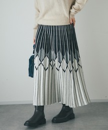 un dix cors | 柄ニットスカート(スカート)