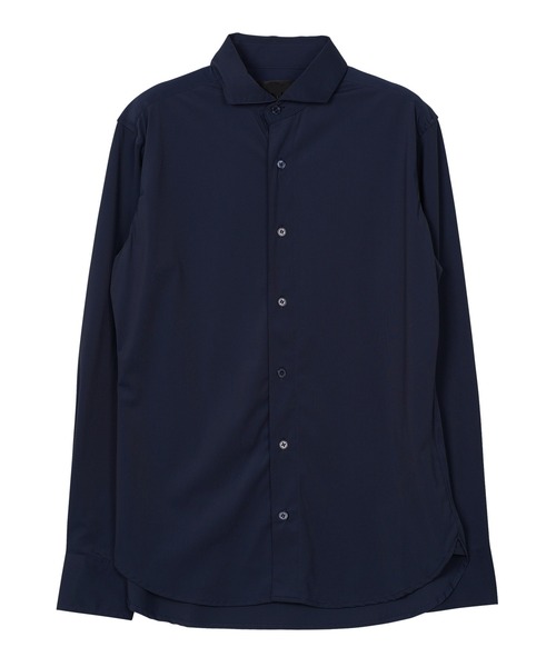 jiggys shop（ジギーズショップ）の「ハイパーストレッチ ホリゾンタルカラー 長袖シャツ（シャツ/ブラウス・メンズ・オリーブ/ネイビー/ブラック/ホワイト・LARGE/X-LARGE/MEDIUM）」の10枚目の写真