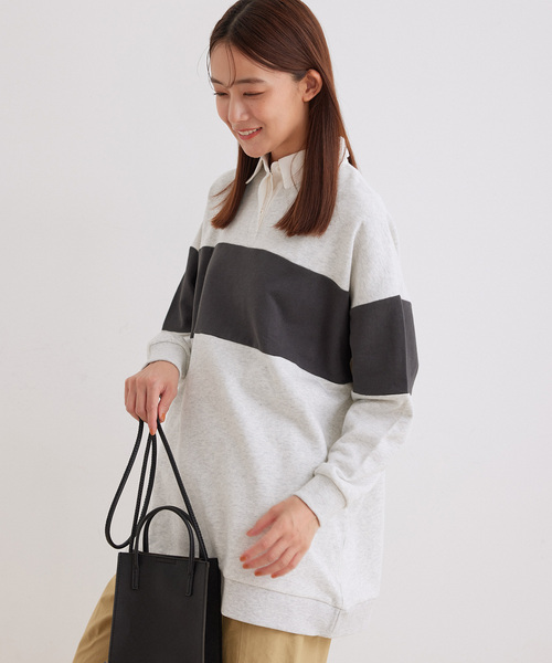 Jayro(ジャイロ)の「BIGラガーシャツ(その他トップス・レディース・ピンク/ブラック系その他/グレー・M)」の3枚目の写真