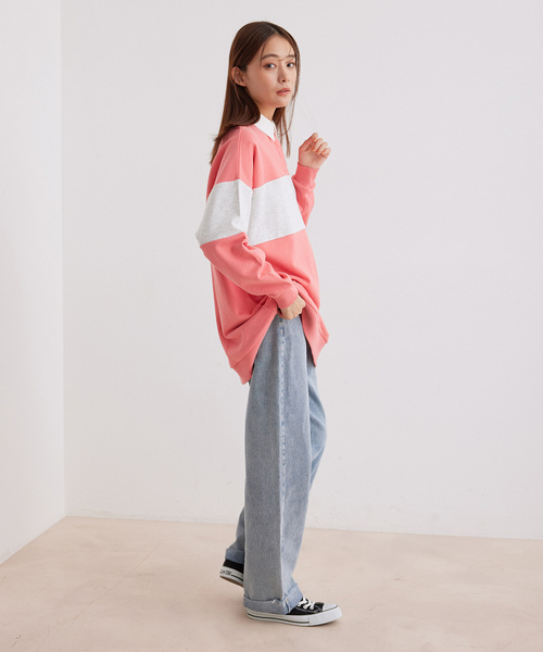 Jayro(ジャイロ)の「BIGラガーシャツ(その他トップス・レディース・ピンク/ブラック系その他/グレー・M)」の9枚目の写真