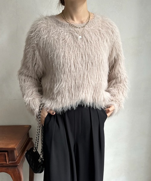 DouDou（ドゥドゥ）の「シャギープルオーバー（ニット/セーター）」 - WEAR