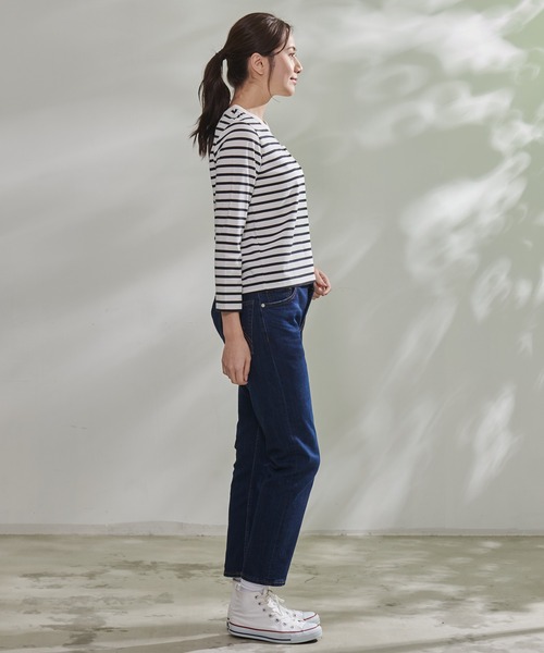 Arnold Palmer（アーノルドパーマー）の「袖スリット ベーシック Ｔシャツ（Tシャツ/カットソー・レディース・ホワイト/ダークネイビー/ブラック・S/L/M）」の10枚目の写真