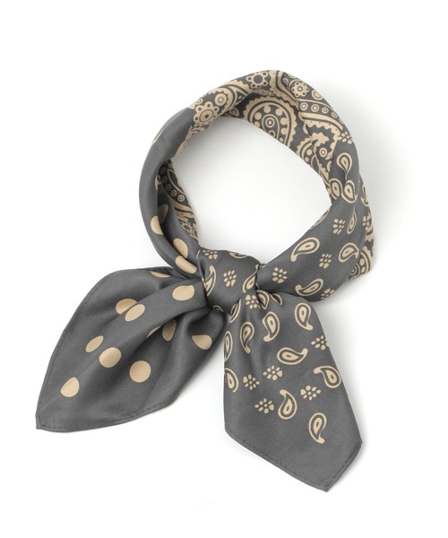 GLOBAL WORK（グローバルワーク）の「チビスカーフ2/994839（バンダナ/スカーフ・レディース・グレー/ベージュ/ネイビー/グリーン/ブラウン/ライトブラウン/ライトベージュ/ドット/ホワイト系6/グレー系その他6/グリーン系8/ストライプ/ブラック系9/ホワイト系その他2/ベージュ系4/グレー系3/ベージュ系3/ブラック系/ダークブルー/ベージュ系その他5・ONE SIZE）」の6枚目の写真