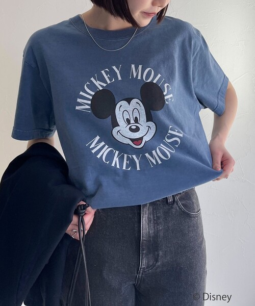 GOOD ROCK SPEED（グッドロックスピード）の「【GOOD ROCK SPEED/グッドロックスピード】MICKEY Tシャツ（Tシャツ/カットソー・レディース・アッシュグレー/オフホワイト/ネイビー・FREE）」の12枚目の写真