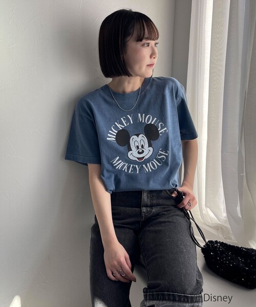 GOOD ROCK SPEED（グッドロックスピード）の「【GOOD ROCK SPEED/グッドロックスピード】MICKEY Tシャツ（Tシャツ/カットソー・レディース・アッシュグレー/オフホワイト/ネイビー・FREE）」の15枚目の写真