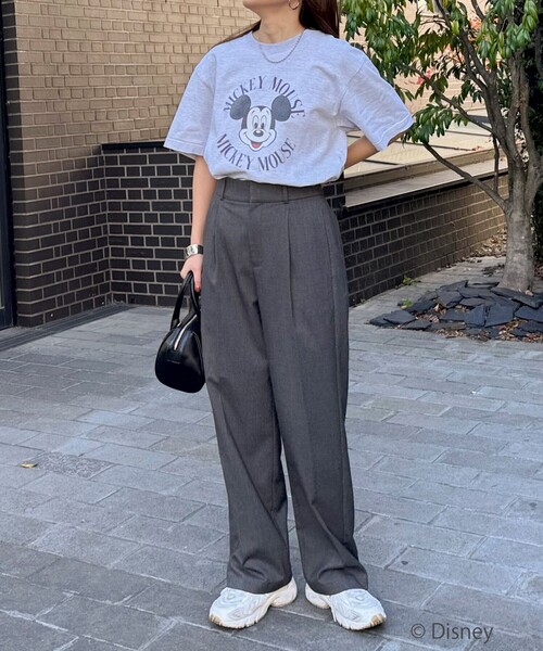 GOOD ROCK SPEED（グッドロックスピード）の「【GOOD ROCK SPEED/グッドロックスピード】MICKEY Tシャツ（Tシャツ/カットソー・レディース・アッシュグレー/オフホワイト/ネイビー・FREE）」の17枚目の写真