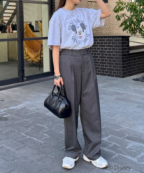 GOOD ROCK SPEED（グッドロックスピード）の「【GOOD ROCK SPEED/グッドロックスピード】MICKEY Tシャツ（Tシャツ/カットソー・レディース・アッシュグレー/オフホワイト/ネイビー・FREE）」の18枚目の写真