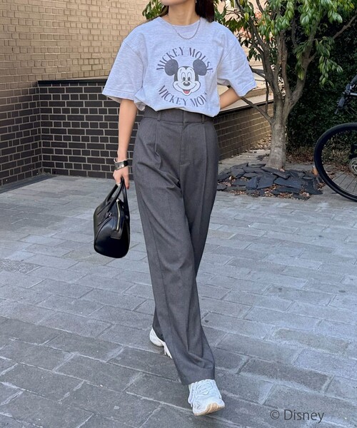 GOOD ROCK SPEED（グッドロックスピード）の「【GOOD ROCK SPEED/グッドロックスピード】MICKEY Tシャツ（Tシャツ/カットソー・レディース・アッシュグレー/オフホワイト/ネイビー・FREE）」の19枚目の写真