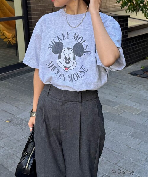 GOOD ROCK SPEED（グッドロックスピード）の「【GOOD ROCK SPEED/グッドロックスピード】MICKEY Tシャツ（Tシャツ/カットソー・レディース・アッシュグレー/オフホワイト/ネイビー・FREE）」の22枚目の写真