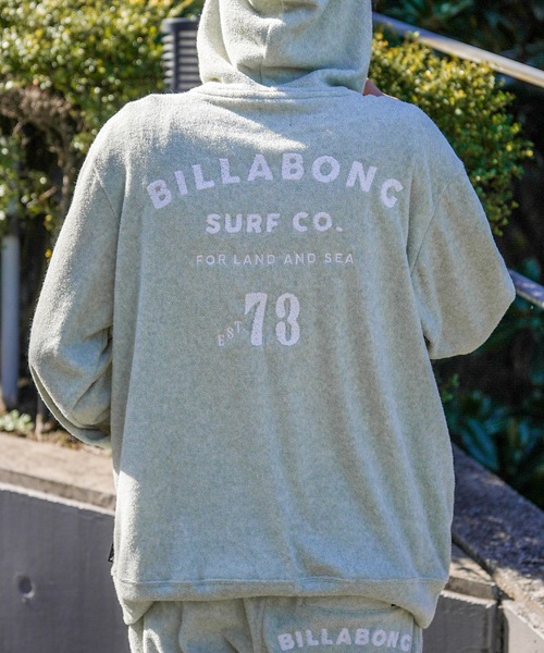 BILLABONG(ビラボン)の「BILLABONG メンズ セットアップPILE PARKA 【2024年春夏モデル】/ビラボンパイル地パーカー・フーディー(パーカー・メンズ・ミント/オフホワイト/グレー・X-LARGE/LARGE/MEDIUM)」の3枚目の写真