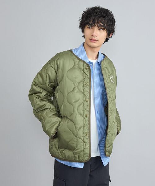 coen（コーエン）の「ルーズシルエットスーベニア刺繍キルティングジャケット（ブルゾン・メンズ・ナチュラル/ブラック/オリーブ・M/L）」の6枚目の写真