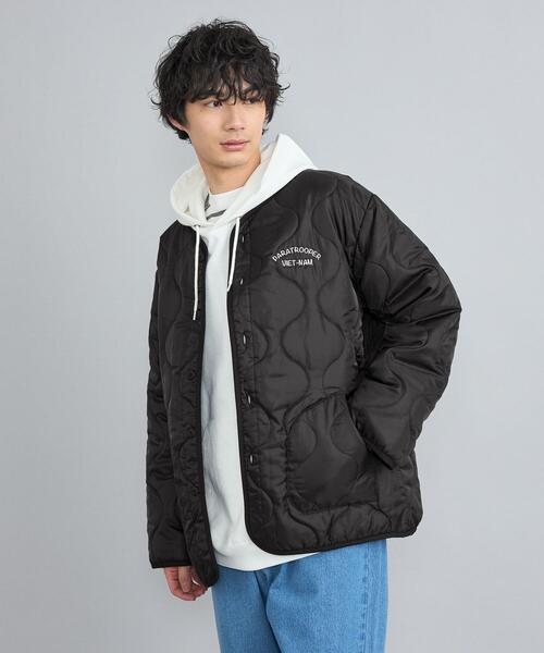 coen（コーエン）の「ルーズシルエットスーベニア刺繍キルティングジャケット（ブルゾン・メンズ・ナチュラル/ブラック/オリーブ・M/L）」の9枚目の写真