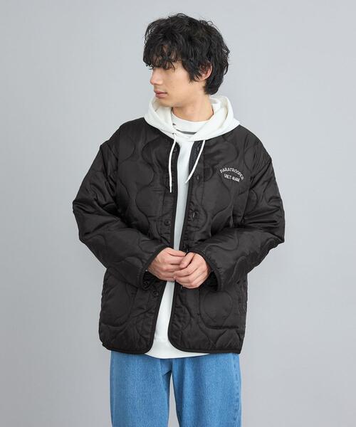 coen（コーエン）の「ルーズシルエットスーベニア刺繍キルティングジャケット（ブルゾン・メンズ・ナチュラル/ブラック/オリーブ・M/L）」の11枚目の写真