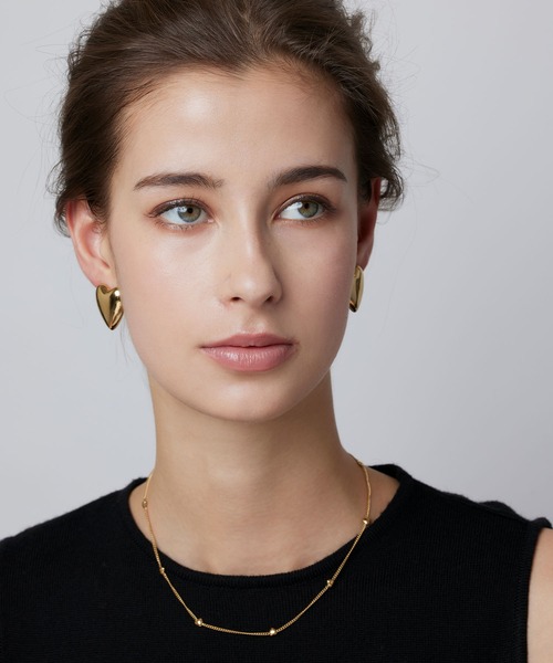 CENE(セネ)の「【CENE】セネ/ビッグハートイヤリング(イヤリング・レディース・ゴールド/シルバー・FREE)」の7枚目の写真