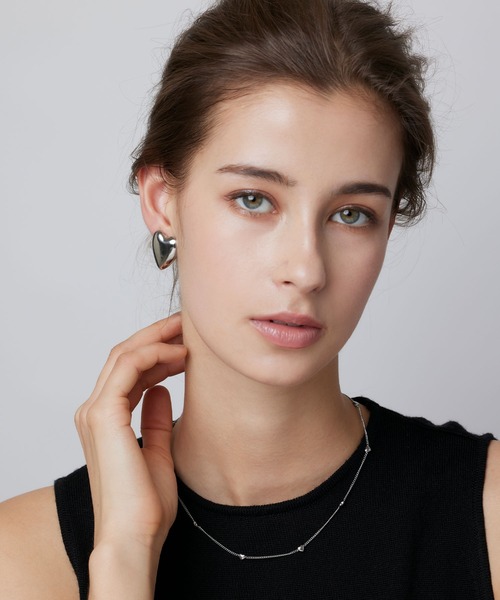 CENE(セネ)の「【CENE】セネ/ビッグハートイヤリング(イヤリング・レディース・ゴールド/シルバー・FREE)」の11枚目の写真