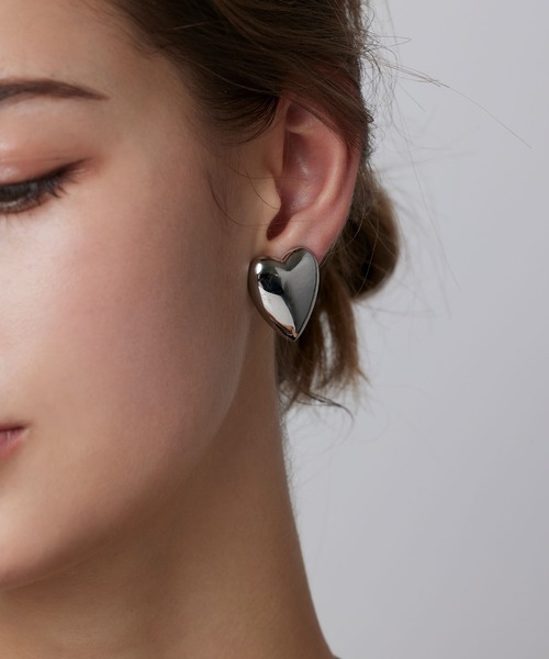 CENE(セネ)の「【CENE】セネ/ビッグハートイヤリング(イヤリング・レディース・ゴールド/シルバー・FREE)」の13枚目の写真