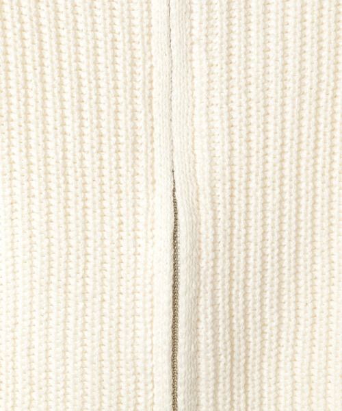 Heather（ヘザー）の「オフショルZIPニットカーディガン　105331（ニット/セーター・レディース・アイボリー/ネイビー/グレー・FREE）」の5枚目の写真