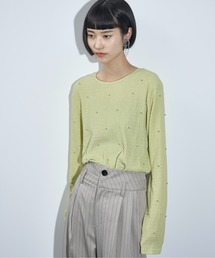 tシャツ 「ZOZO限定」スタッズ トップス カットソー レディース セール】「スタッズ」に該当するTシャツ/カットソーファッション