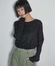 ドットスタッズリップルトップス