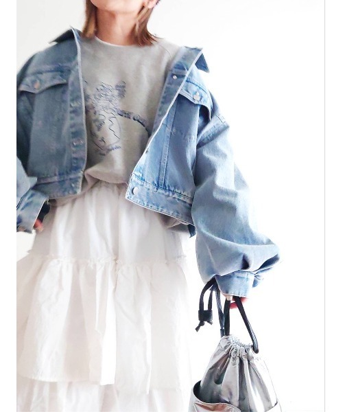 notch.（ノッチ）の「【 notch. by yui 】ナイロンティアードスカート（スカート・レディース・ブラック/ホワイト/ライトグレー・M/TM）」の14枚目の写真