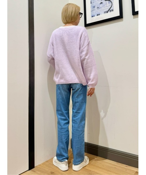 SOMETHING(サムシング)の「SOMETHING(サムシング)「ELSA」スタンダードストレートパンツ(デニムパンツ・レディース・ライトインディゴブルー・30inch/28inch/29inch/25inch/26inch/27inch)」の17枚目の写真