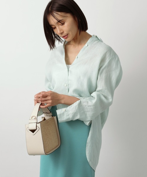 BARNYARDSTORM(バンヤードストーム)の「BARNYARDSTORM / スタンダードリネンシャツ(シャツ/ブラウス・レディース・ホワイト/ベージュ/ブルー/ホワイト系その他・S/L/M)」の9枚目の写真